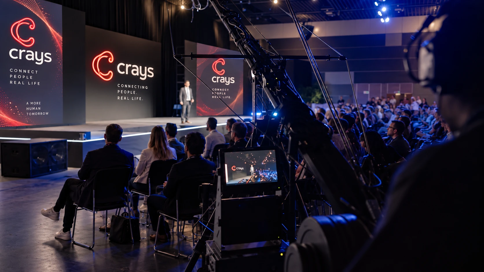 A live presentation and audience at a CRAYS gathering