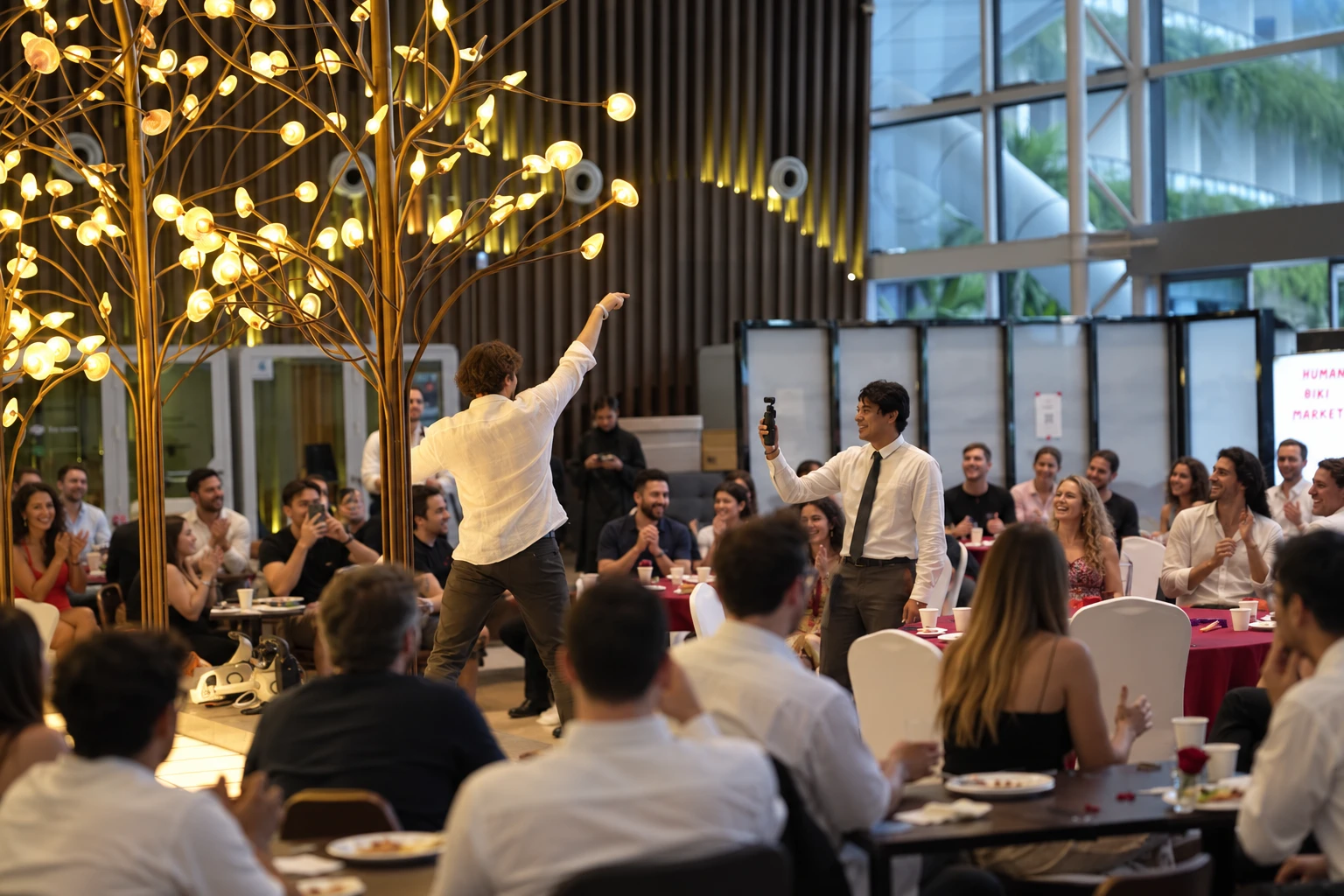 People participating in an interactive workshop