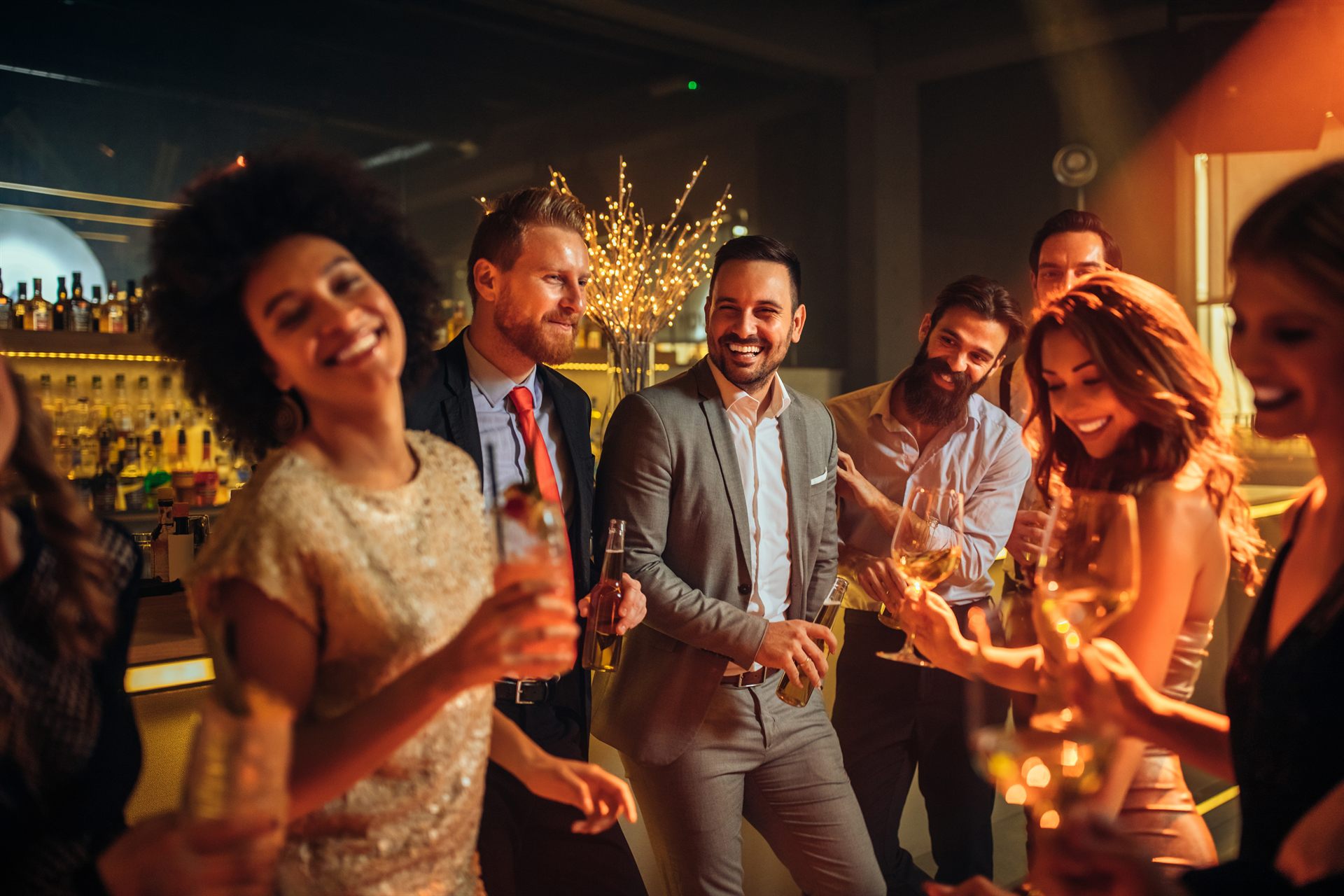 Crays culture around an upscale social hospitality table