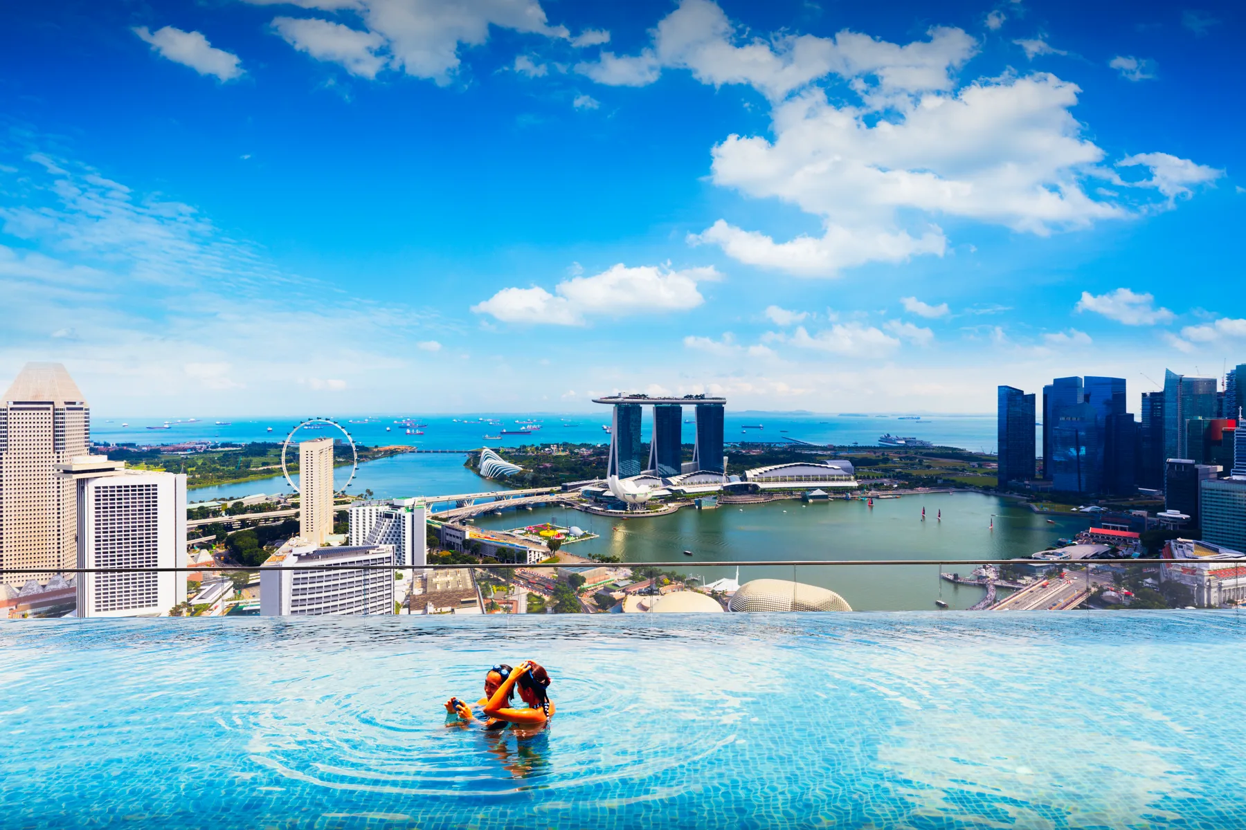 Rooftop pool in a premium city hospitality venue