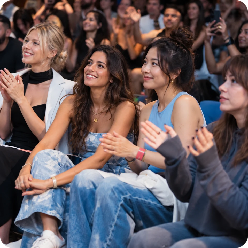 Fans enjoying a live performance together